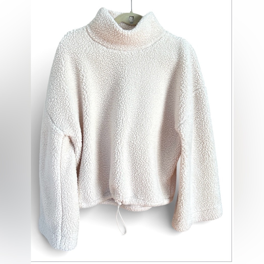 Balance Collection Cream Sherpa Jacket Size Medium